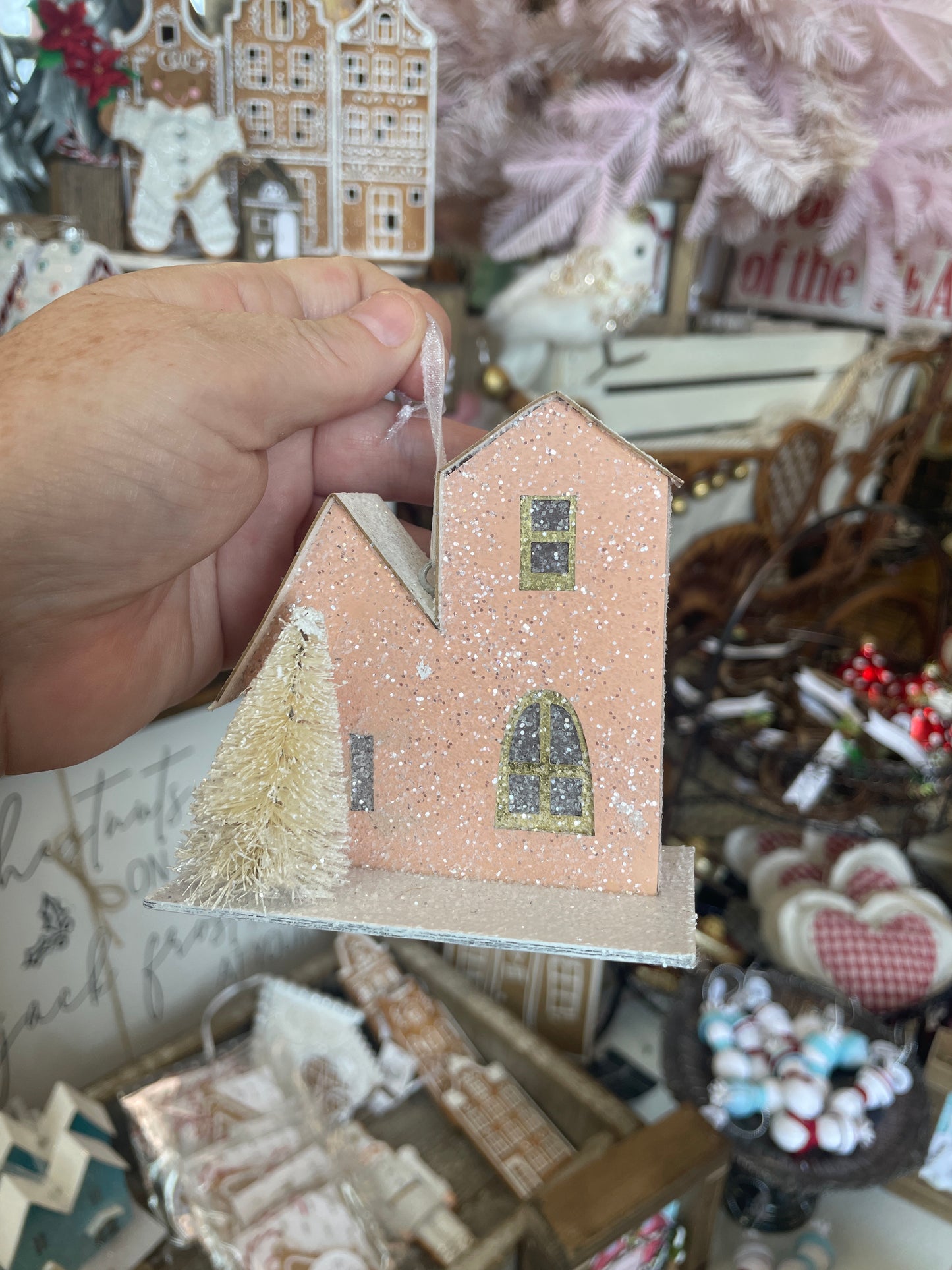 Town & Country - Pastel House & Tree Ornament