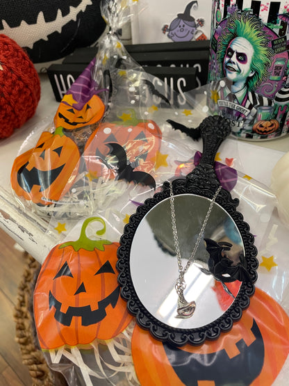 Kids Halloween Bag Necklace & Mirror