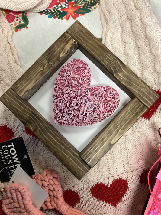 A Paper Life - Heart Framed Art