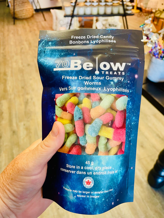 70 Below Freeze Dried Sour Gummy Worms