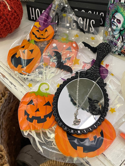 Kids Halloween Bag Necklace & Mirror