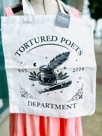 Town & Country - Taylor Swift - The Poets Department Theme - Canvas Tote Bags