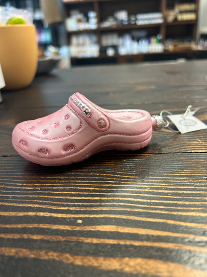 Town & Country - Pink Garden Croc Shoe Ornament