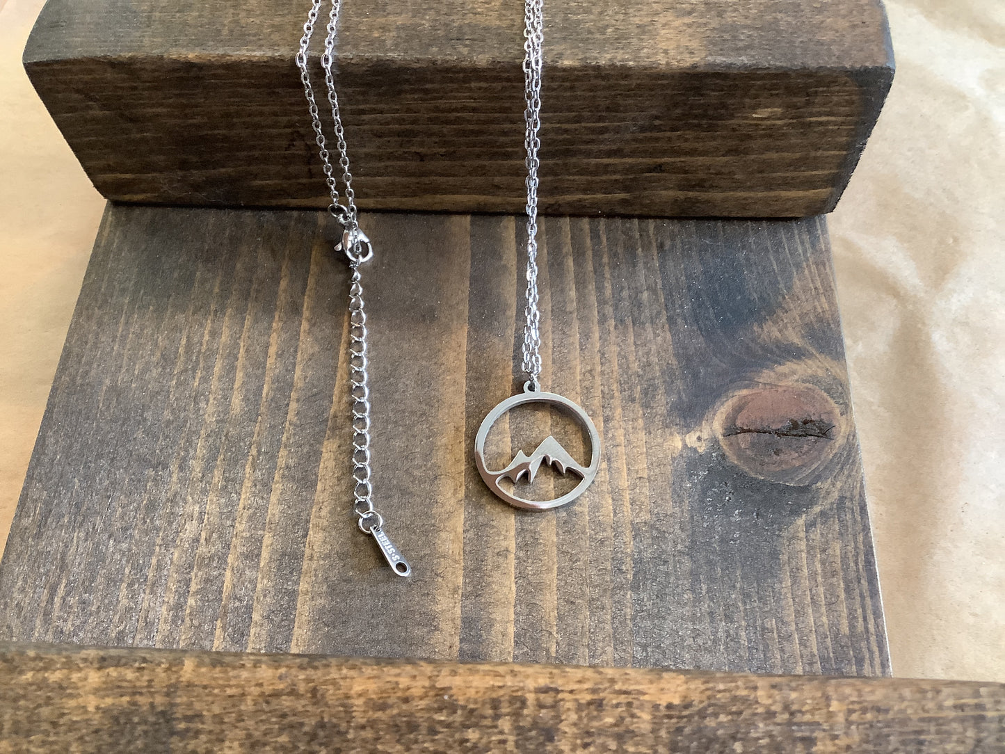 Lace + Meadow Circle Mountain Necklace