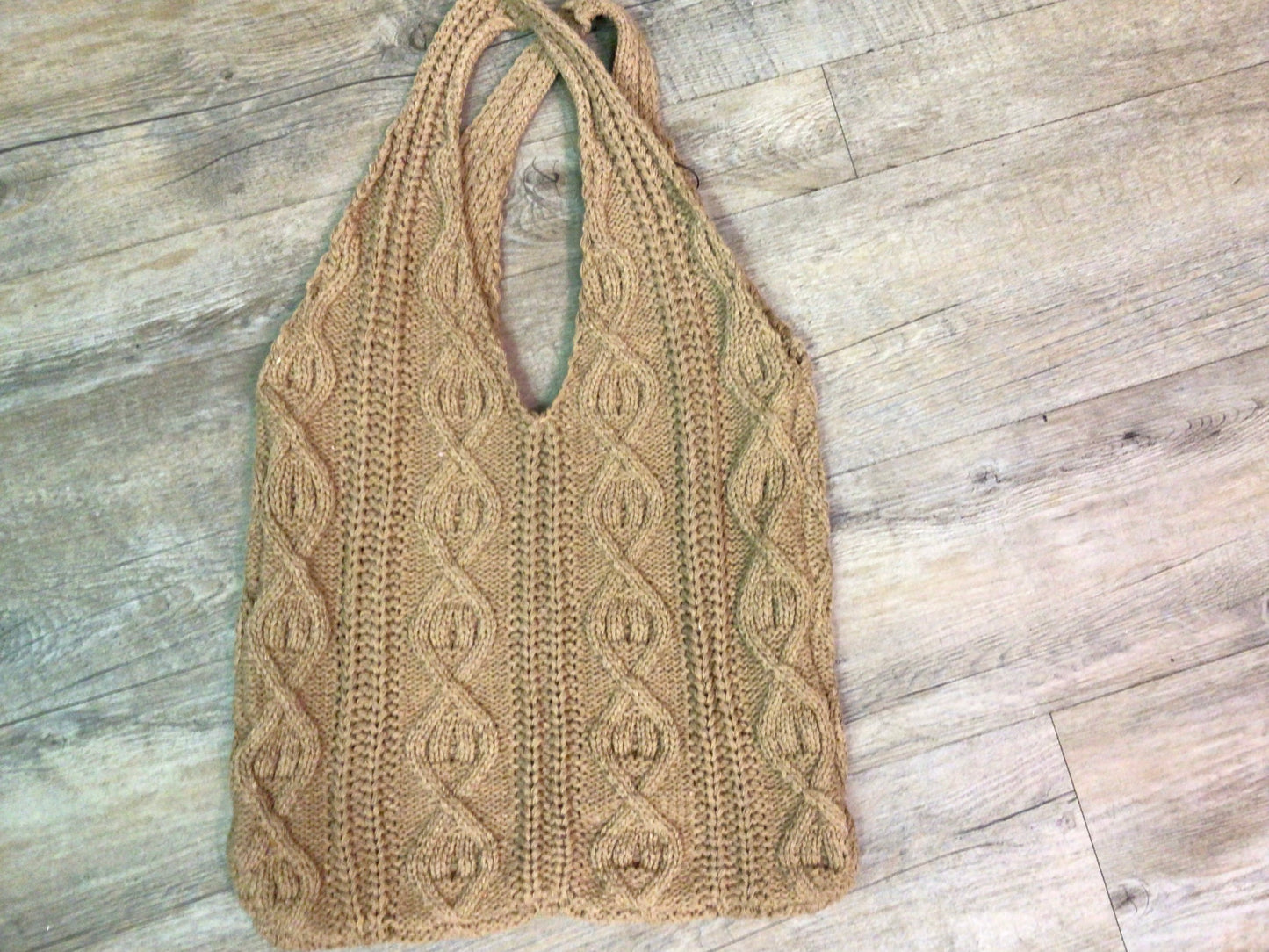 Town & Country - Vintage Cable Knitted Bag