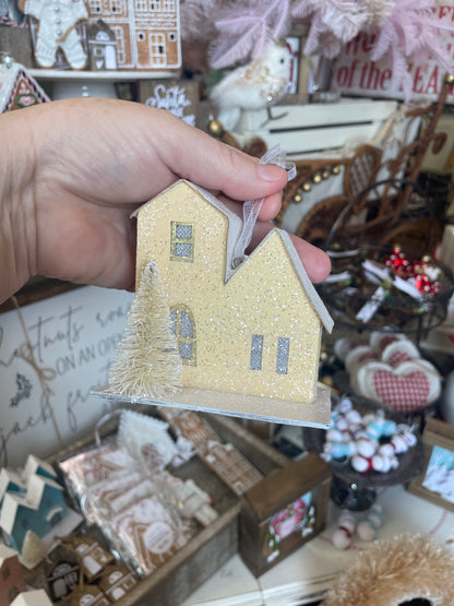 Town & Country - Pastel House & Tree Ornament