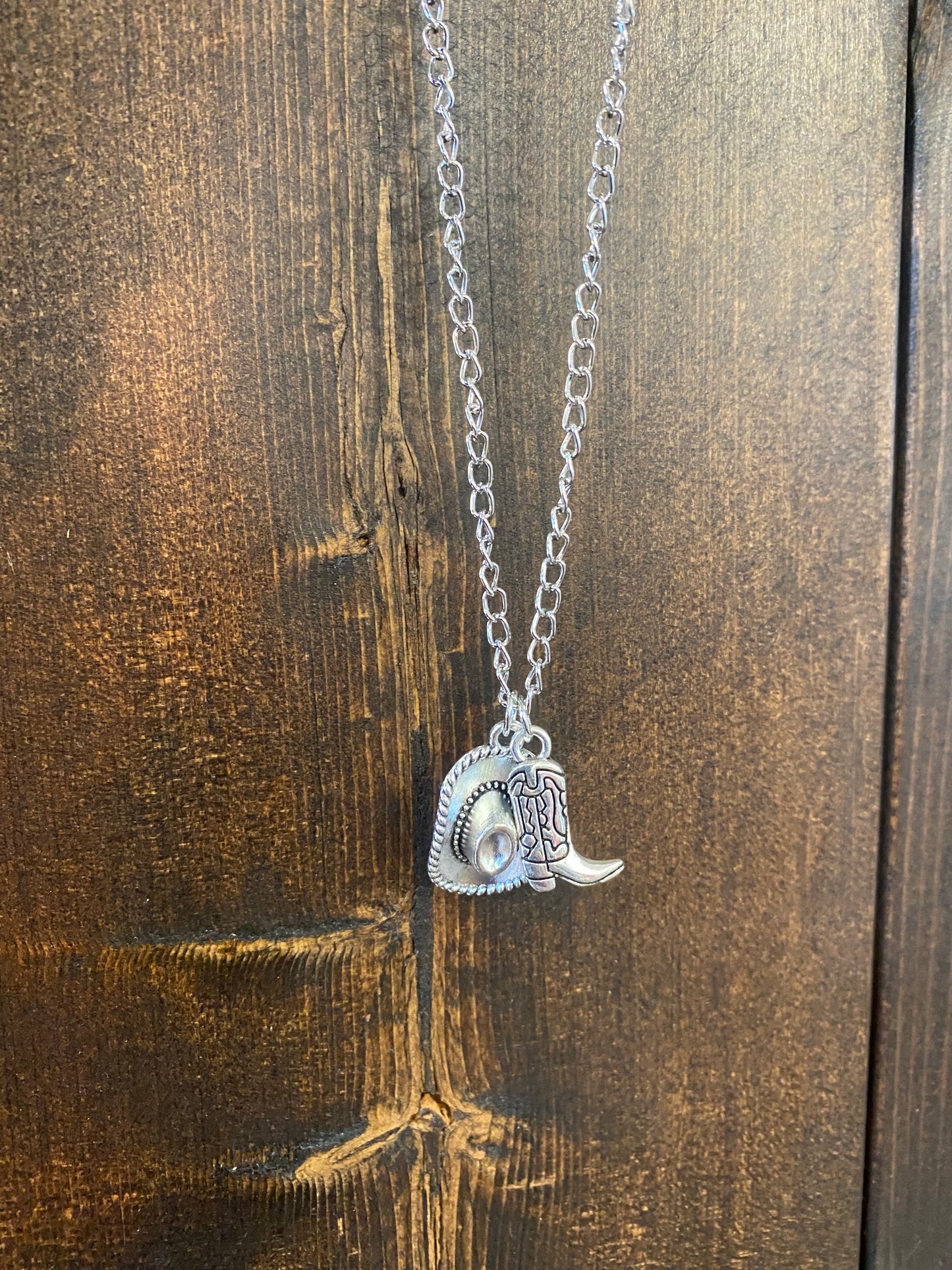 Town & Country - Silver Cowgirl Charm Necklace