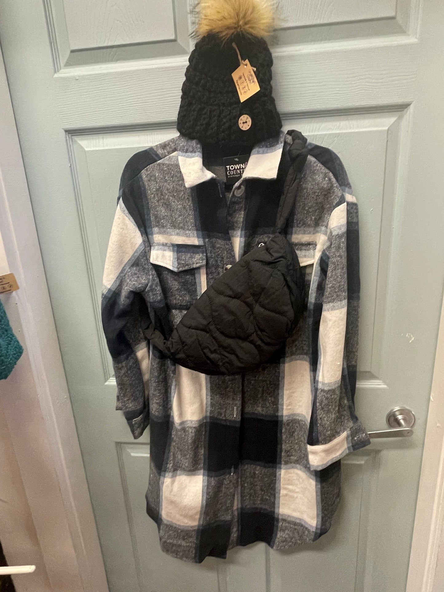 Town & Country plaid Shacket