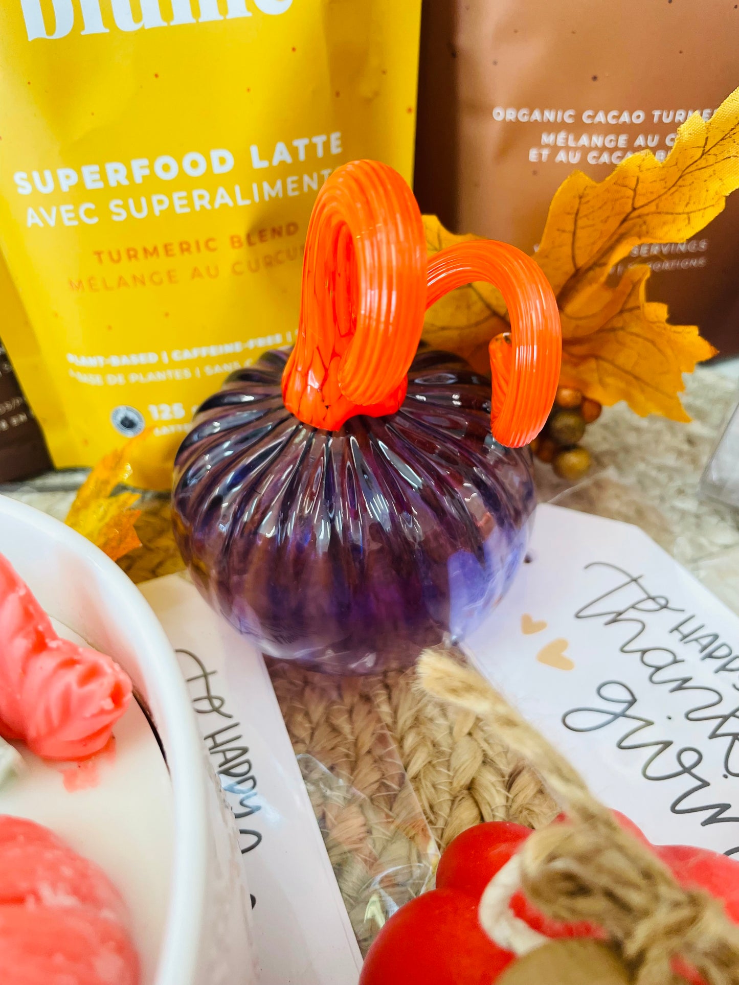 Little Fox Apothecary- Handblown Glass Pumpkins