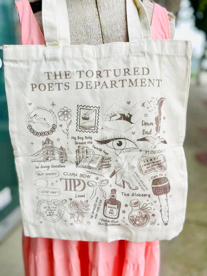 Town & Country - Taylor Swift - The Poets Department Theme - Canvas Tote Bags