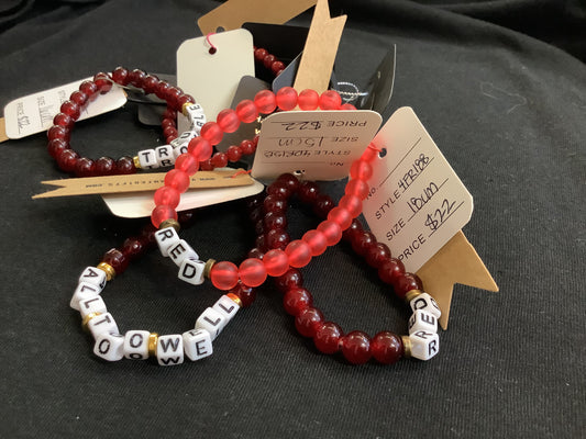 Vigilante Gifts - Taylor Swift Red Era Bracelets