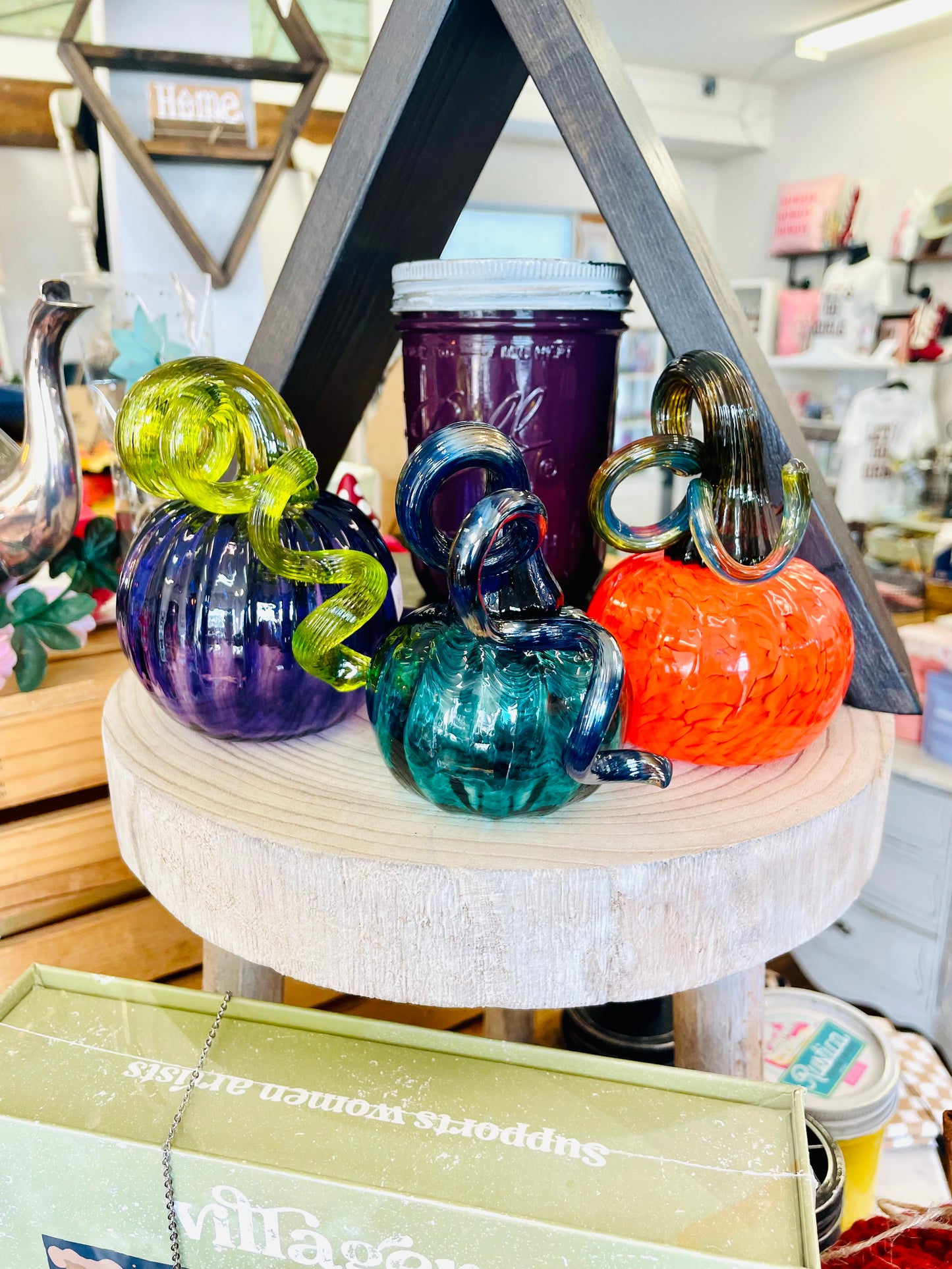 Little Fox Apothecary- Handblown Glass Pumpkins