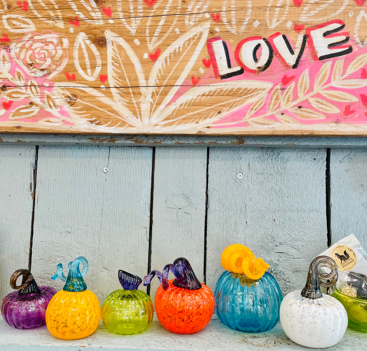 Little Fox Apothecary- Handblown Glass Pumpkins