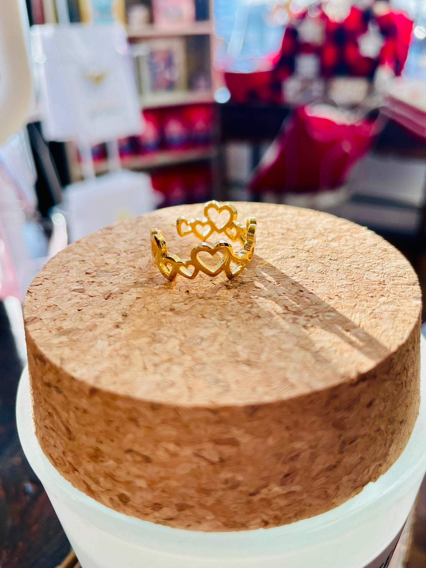 Standout Boutique golden heart ring