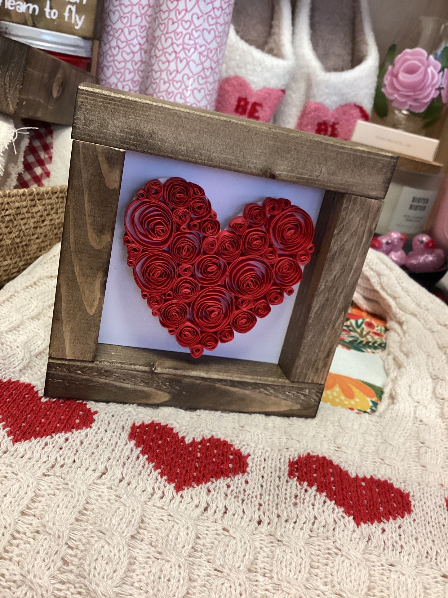 A Paper Life - Heart Framed Art