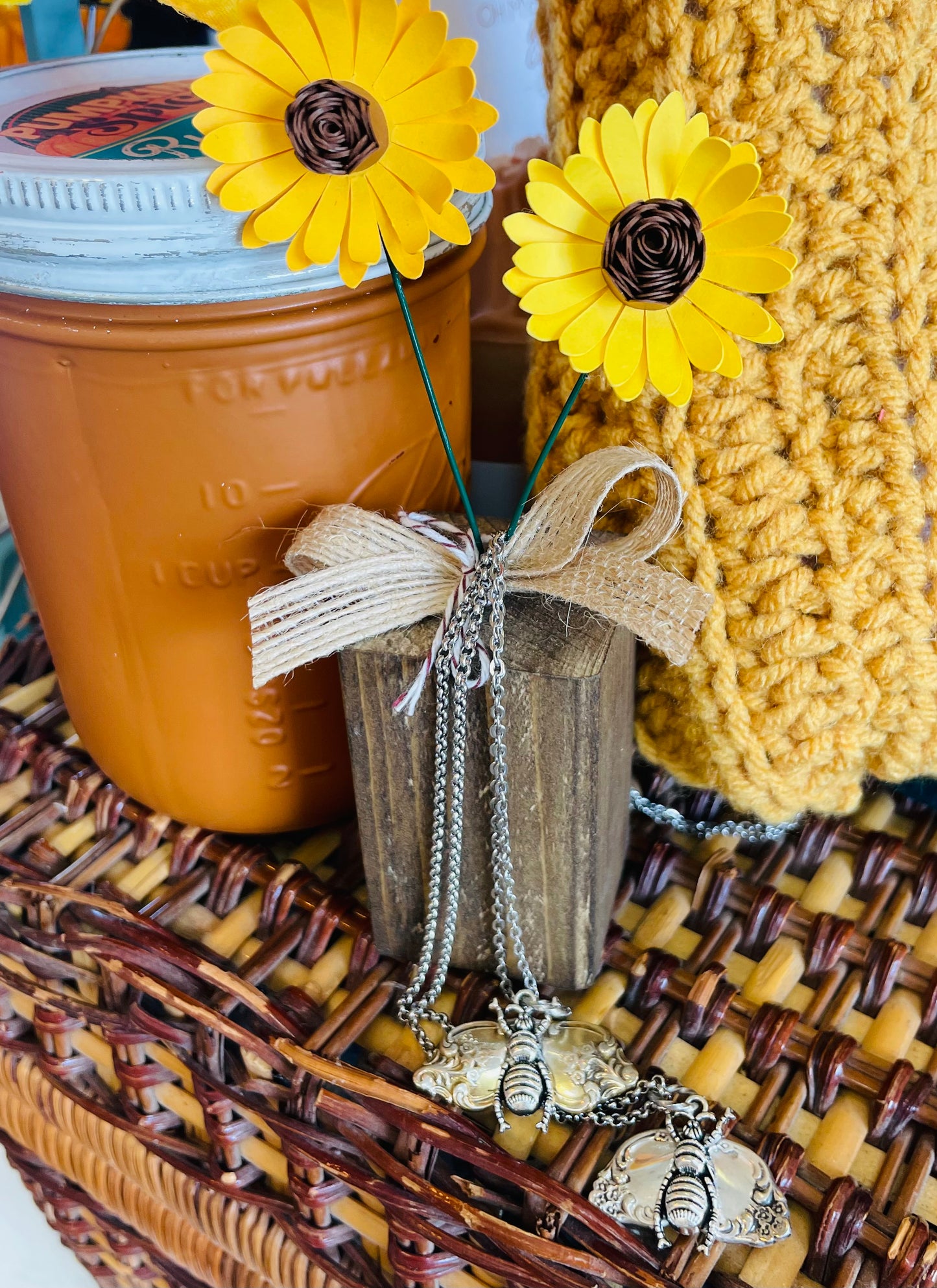 Teaspoon memories: Bee necklace