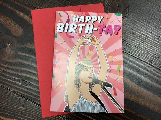 Town & Country - Taylor Swift Card - Happy Birth-Tay Heart Hands