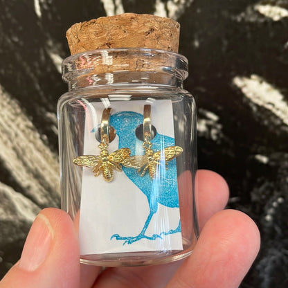 Dirty Bird Jewelry - Gold Filled Bee Earrings