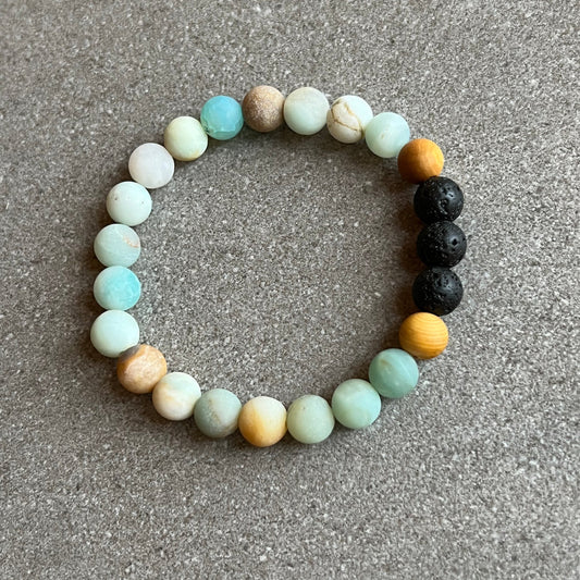 Little Fox Apothecary - Amazonite Diffuser Bracelet