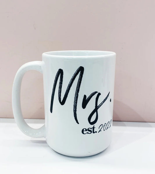 Pier Prints - Mrs Est 2022 Mug