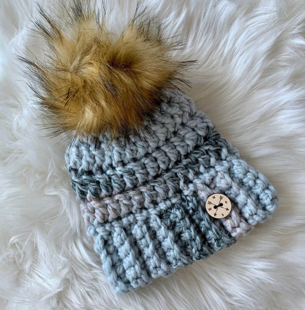 Gingersnaps Crochet - Artic Pom Toque