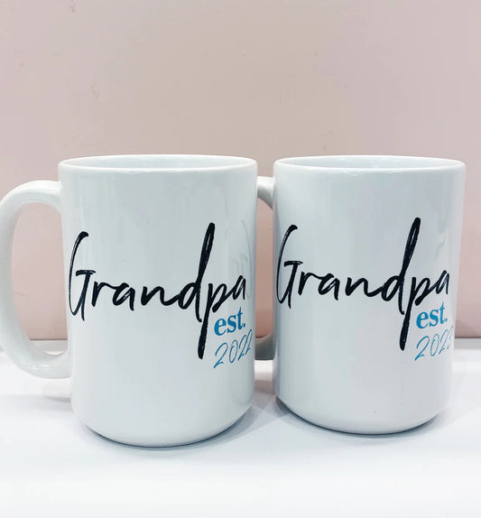 Pier Prints - Grandpa Est 2024 Mug