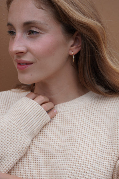 Capri Waffle Sweater | Sand