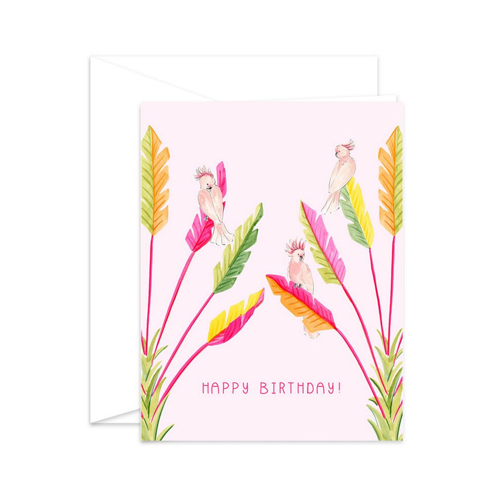 Colourful Cockatoos | Happy Birthday! | Card