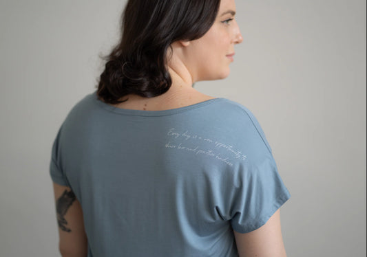 Every Day Is A New Opportunity | Loungewear Tee | Ocean Blue