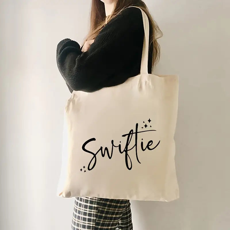 Town & Country - Taylor Swift “Swiftie” Text Canvas Tote Bag