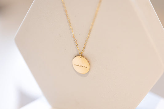 Lily & Elm - Gold Filled “Mama” Necklace