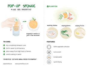 Plantish - Pride Pop Up Sponges - Assorted