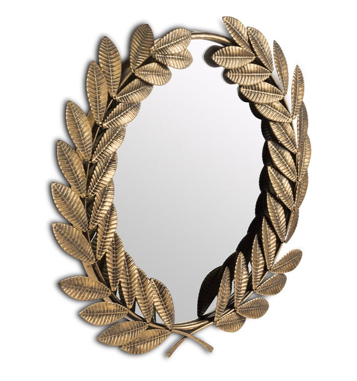 Town & Country - Round Laurel Leaf Mirror