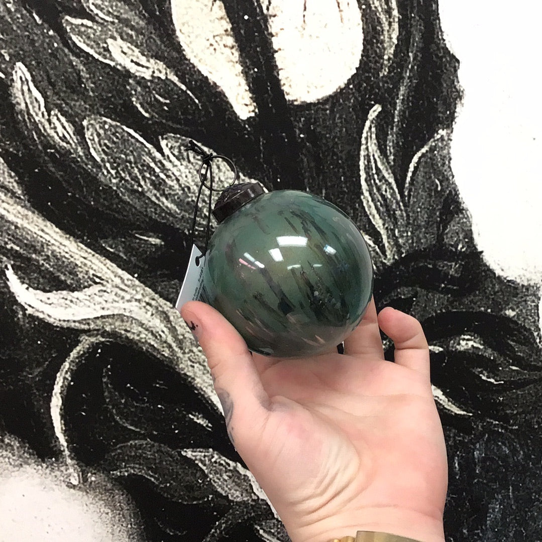 Town & Country - Marbled Ornament - Green