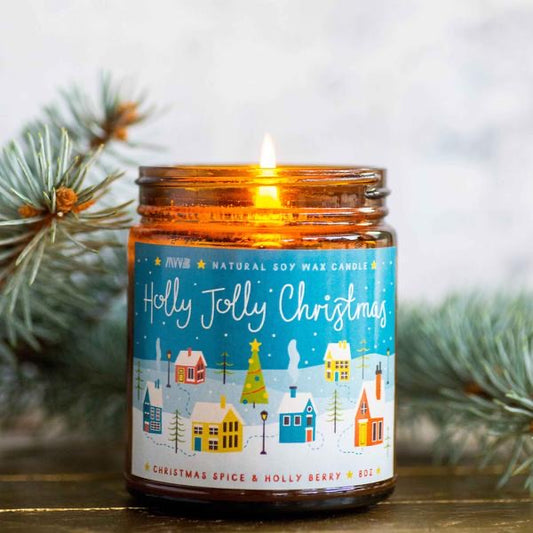 Holly Jolly Christmas - Candle