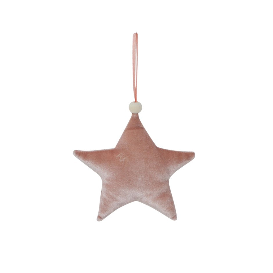 Town & Country - Velvet Plush Ornament - Blush Star